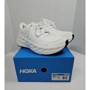 HOKA Bondi SR Womens Size 9.5 White Slip Resistant Work Running Shoes New in Box